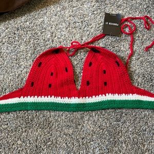 Red knit top, size small, forever 21, NWT